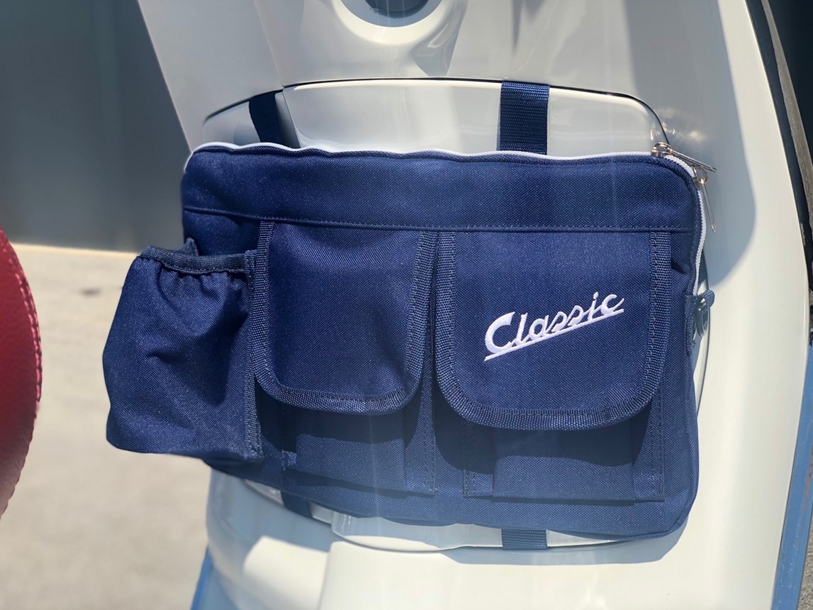 Tasche "Classic" für Gepäckfach/Handschuhfach Vespa - blau, Nylon