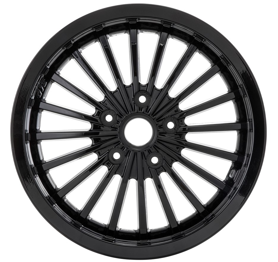 Velg voor/achter voor Vespa GTS/GTS Super/GTV/GT 60/GT/GT L 125-300ccm, zwart glanzend