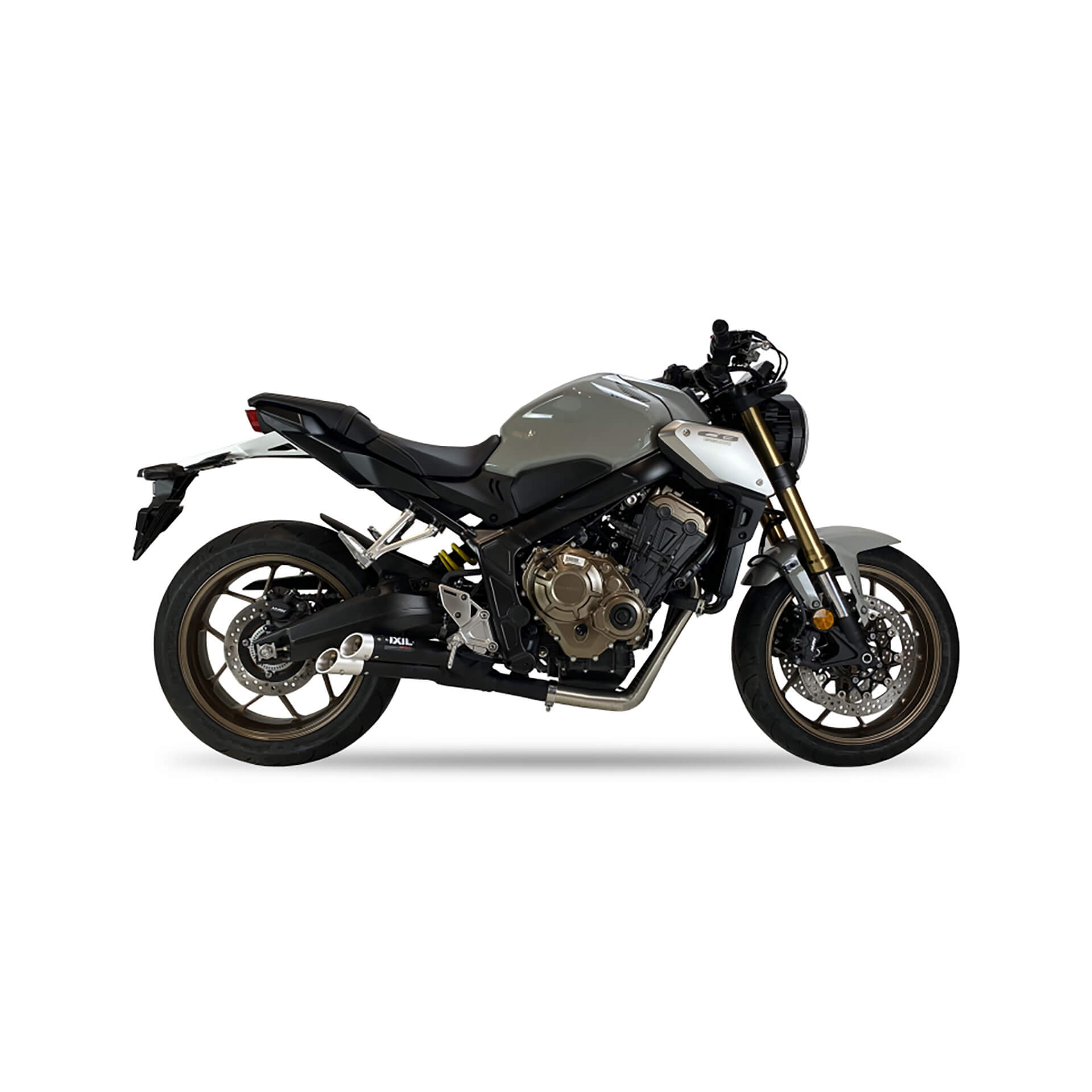 IXIL Hyperlow XL Komplettanlage Honda CB 650 R /CBR 650 R, Edelstahl schwarz, E-geprüft, Euro5