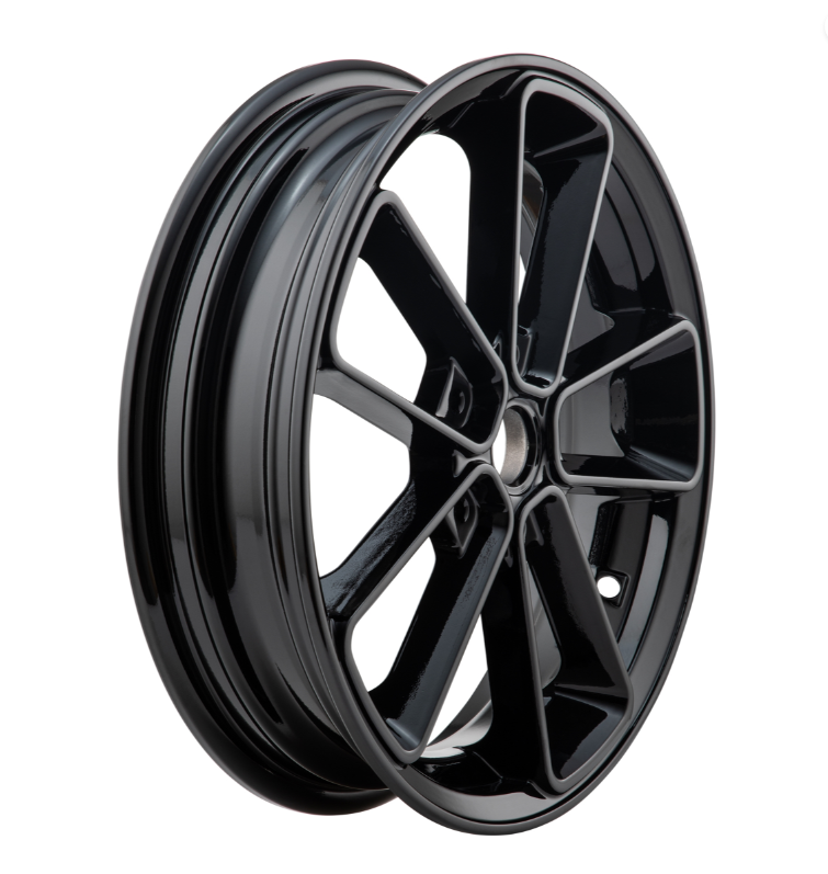 Felge vorne/hinten 13” für Vespa GTS/​GTS Super/​GTV/​GT 60/​GT/​GT L 125-300ccm, schwarz glänzend