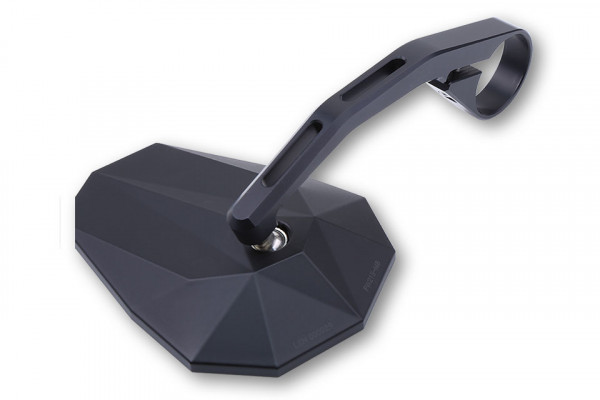 HIGHSIDER Lenkerendenspiegel STEALTH -X6, lang, schwarz