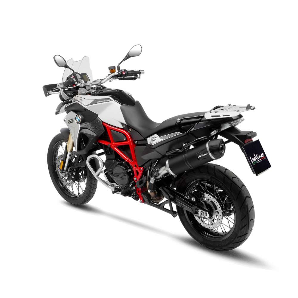 LeoVince Auspuffanlage LV One Evo für BMW F 700 GS /F 800 GS, schwarz, slip on, E-Gutachten