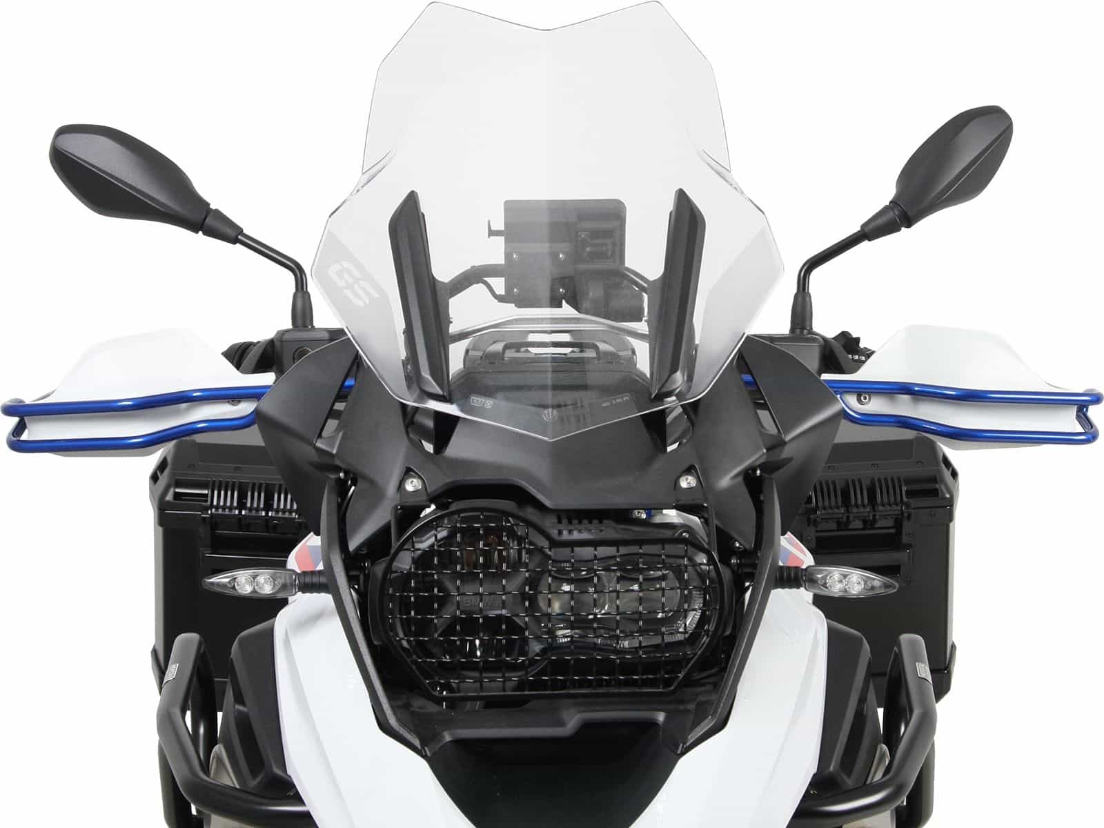 Griffschutz Set metallic blau für BMW R 1250 GS Adventure (19-24) Hepco & Becker