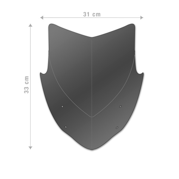 Aerosport windshield for Kawasaki Z900 (20-) - Barracuda