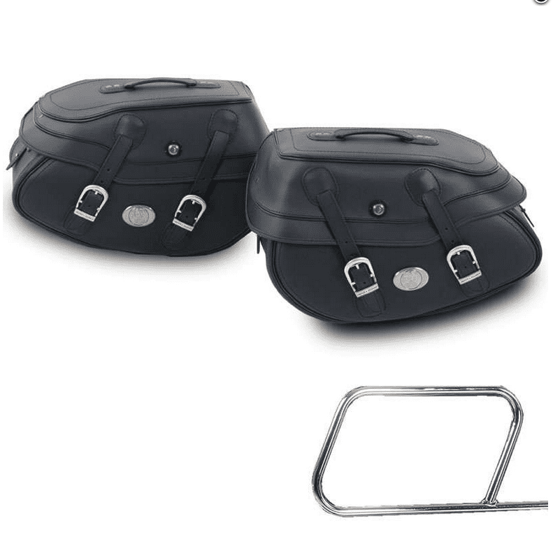 Seitenkoffersatz Buffalo Big schwarz für Rohrpacktaschenhalter Hepco & Becker