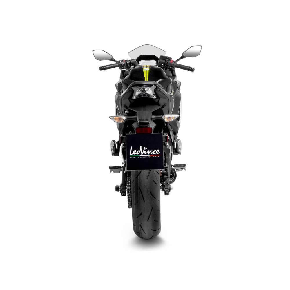 LeoVince Komplettanlage LV One Evo für Kawasaki Ninja /Versys /Z 650 , Carbon, E-Gutachten