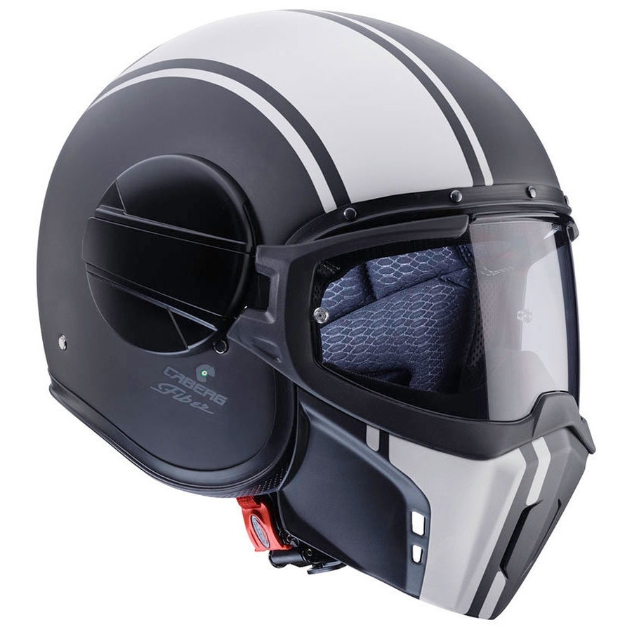 Caberg casque Ghost Legend, noir mat/blanc