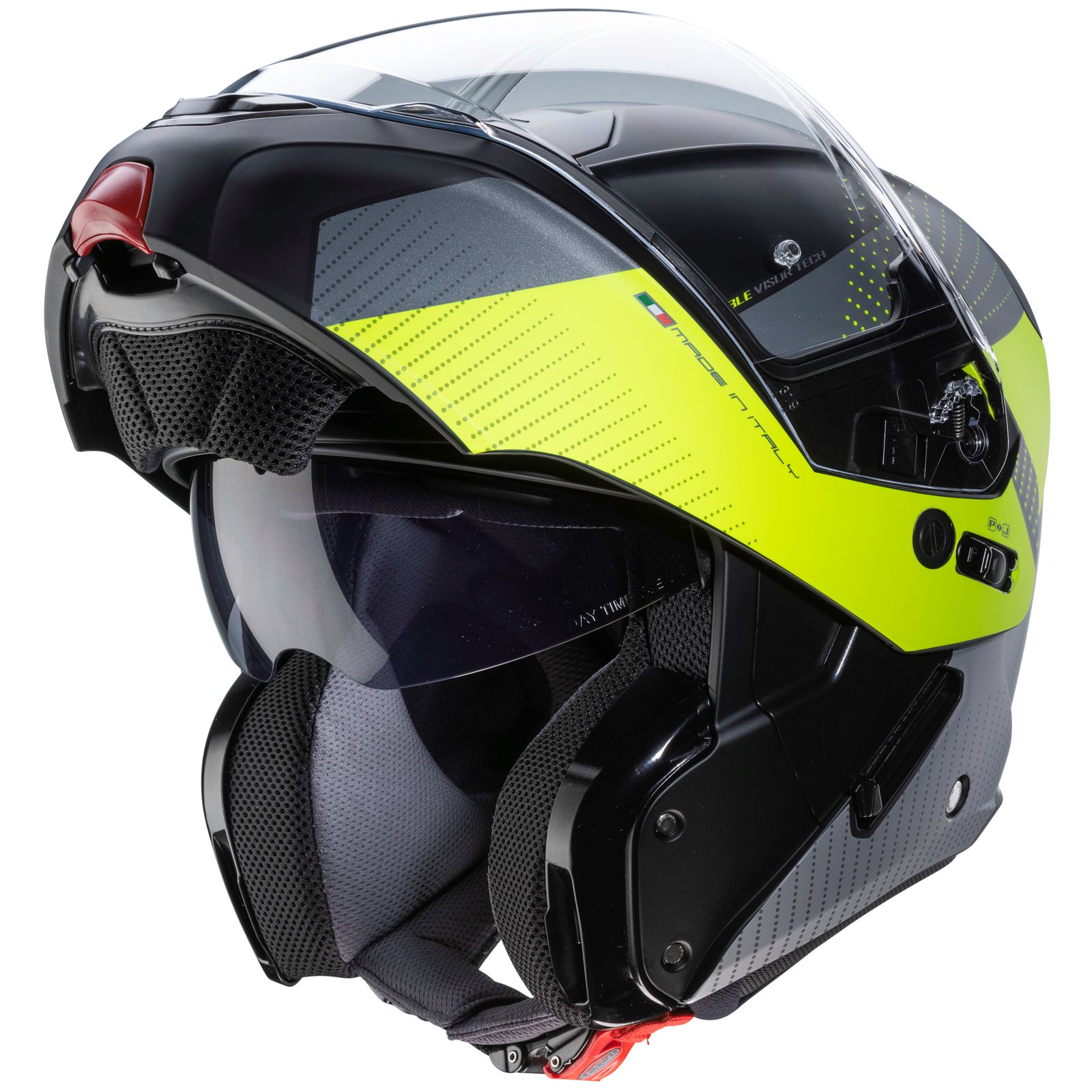 Caberg Helmet Horus Scout, matte black / fluo yellow gray