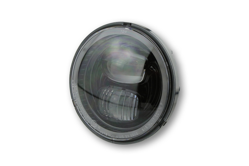 HIGHSIDER pro 5 3/4 Zoll Hauptscheinwerfereinsatz Typ 7 LED Schwarz Mit Standlichtring, Rund, E-Gepr