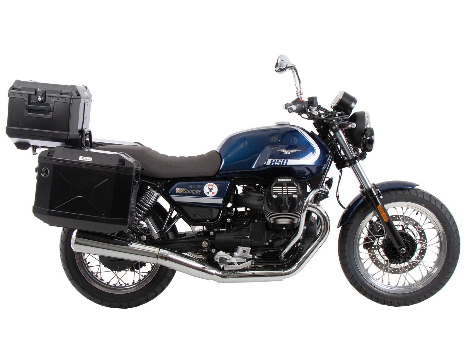Porte-bagages noir pour Moto Guzzi V7 Special/Stone/Centenario (21-24) Hepco & Becker