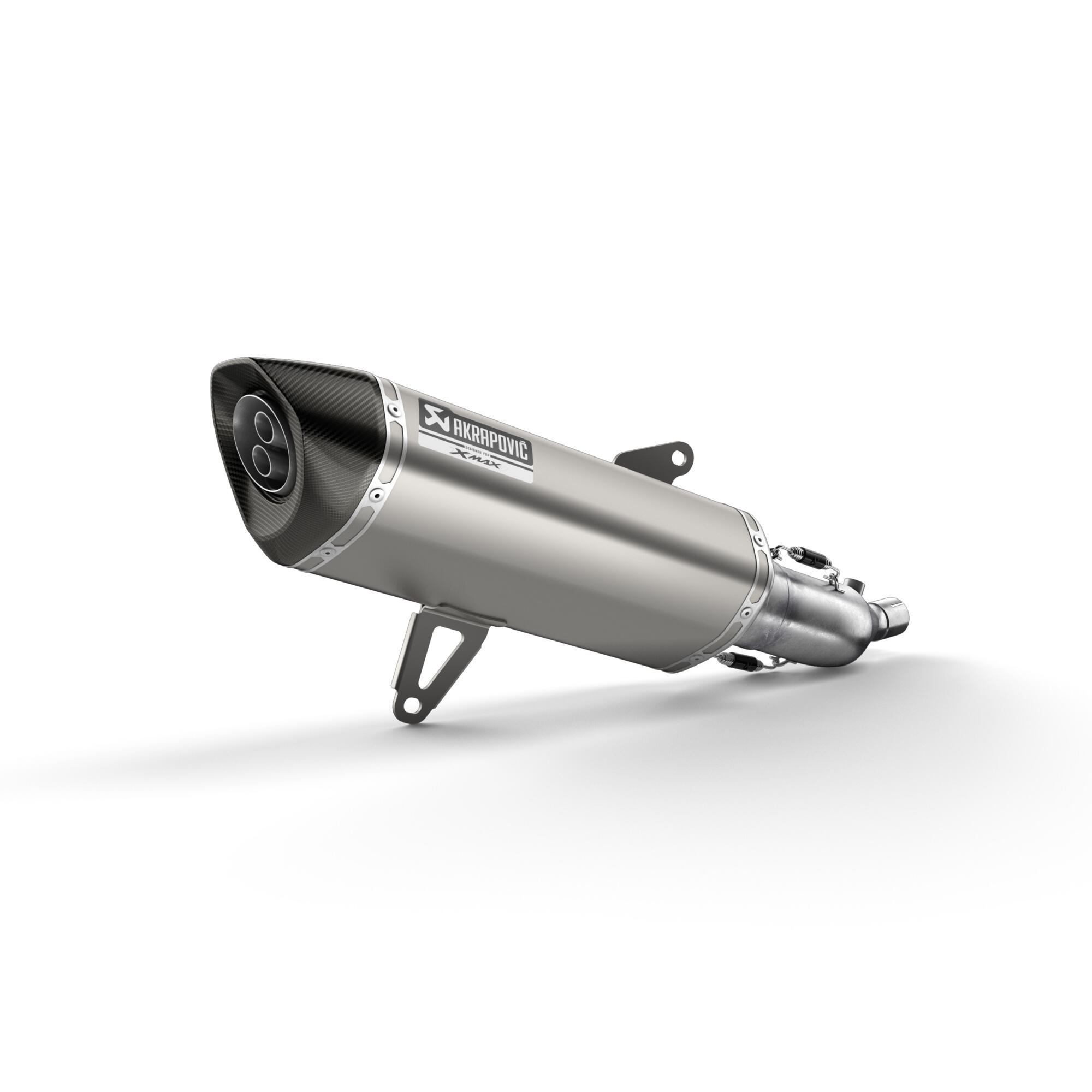Akrapovič Slip-On Auspuff silber für Yamaha X-MAX 300 (23-) Original