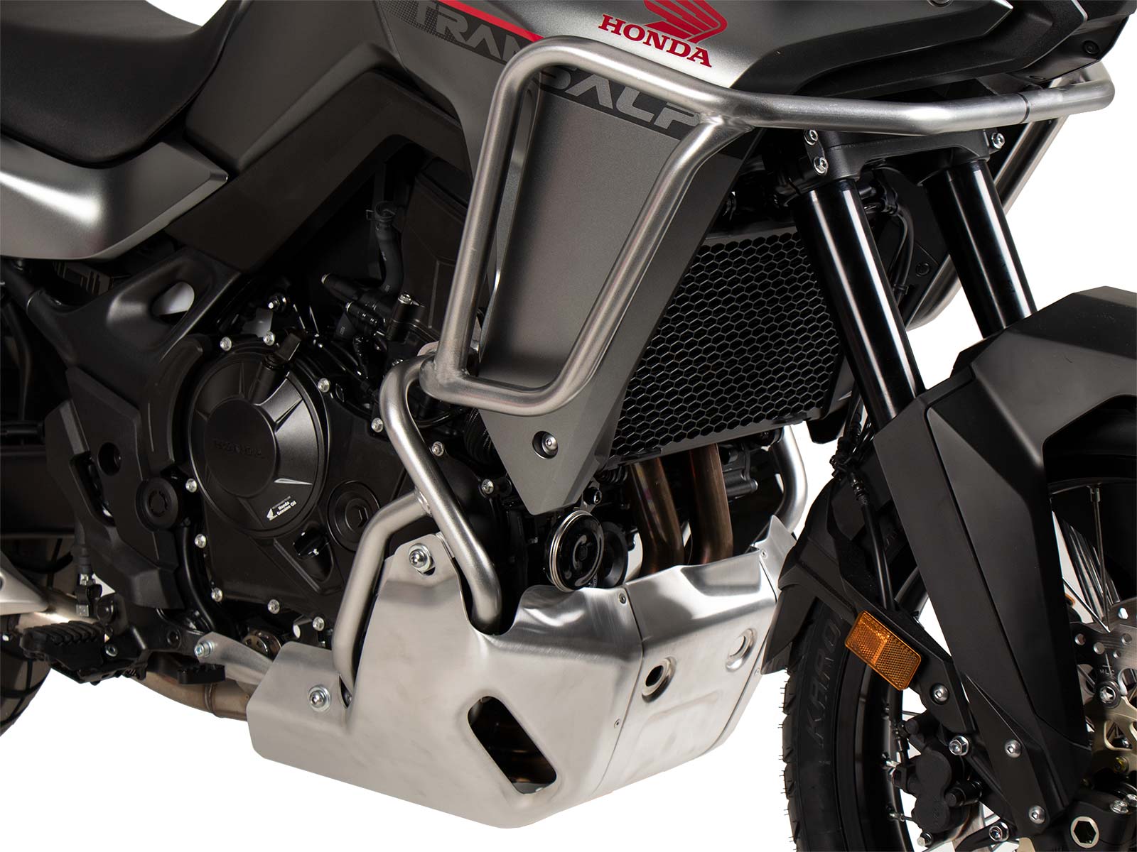 Zilveren tankbeschermer voor Honda XL 750 Transalp (25- ) Hepco & Becker