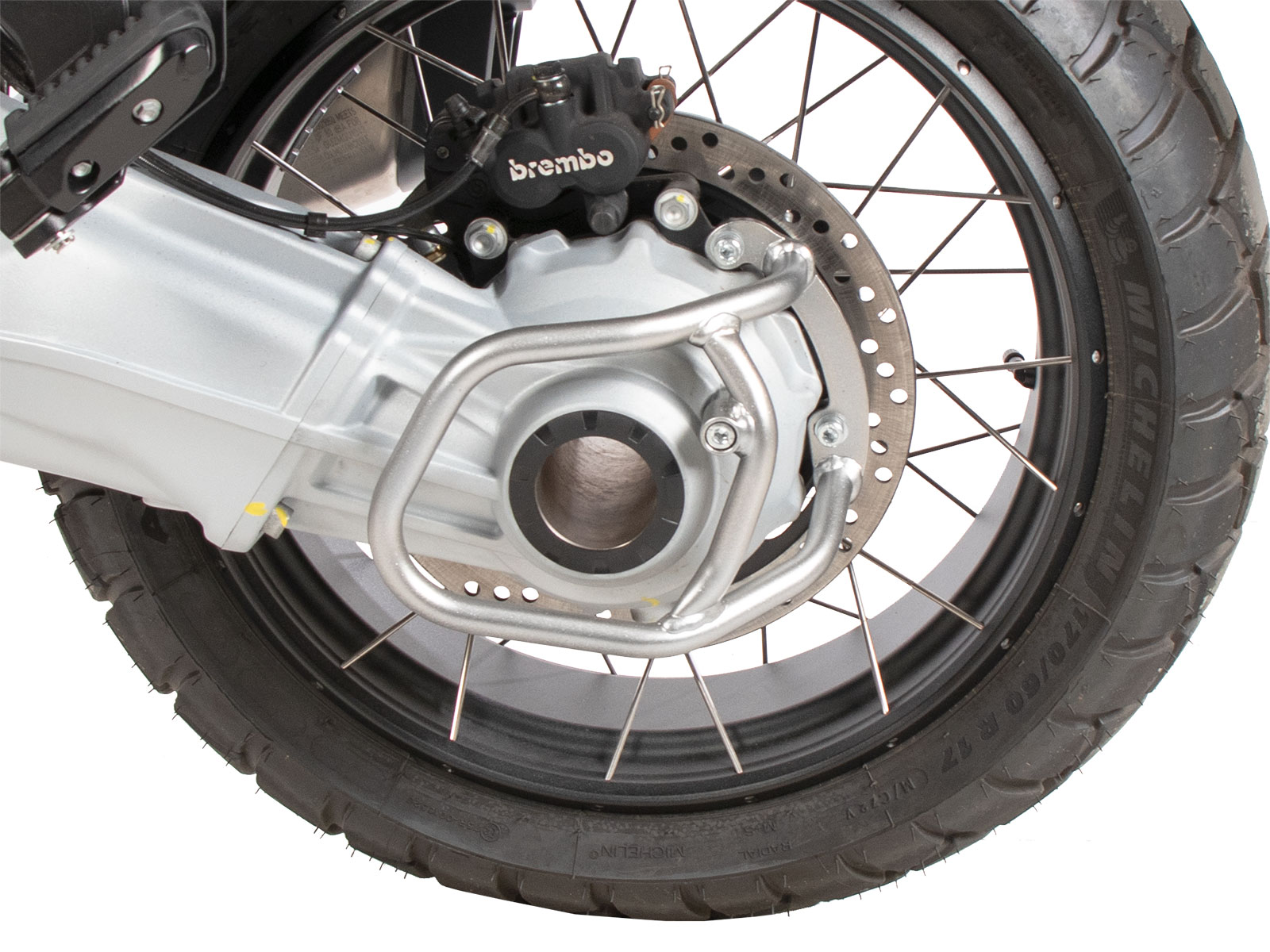 Kardanschutz silber für Moto Guzzi Stelvio (24-) Hepco & Becker