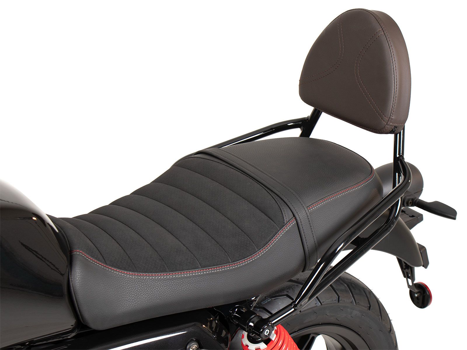 Sissybar black/brown without luggage rack for Moto Guzzi V7 Stone Special Edition (22-)
