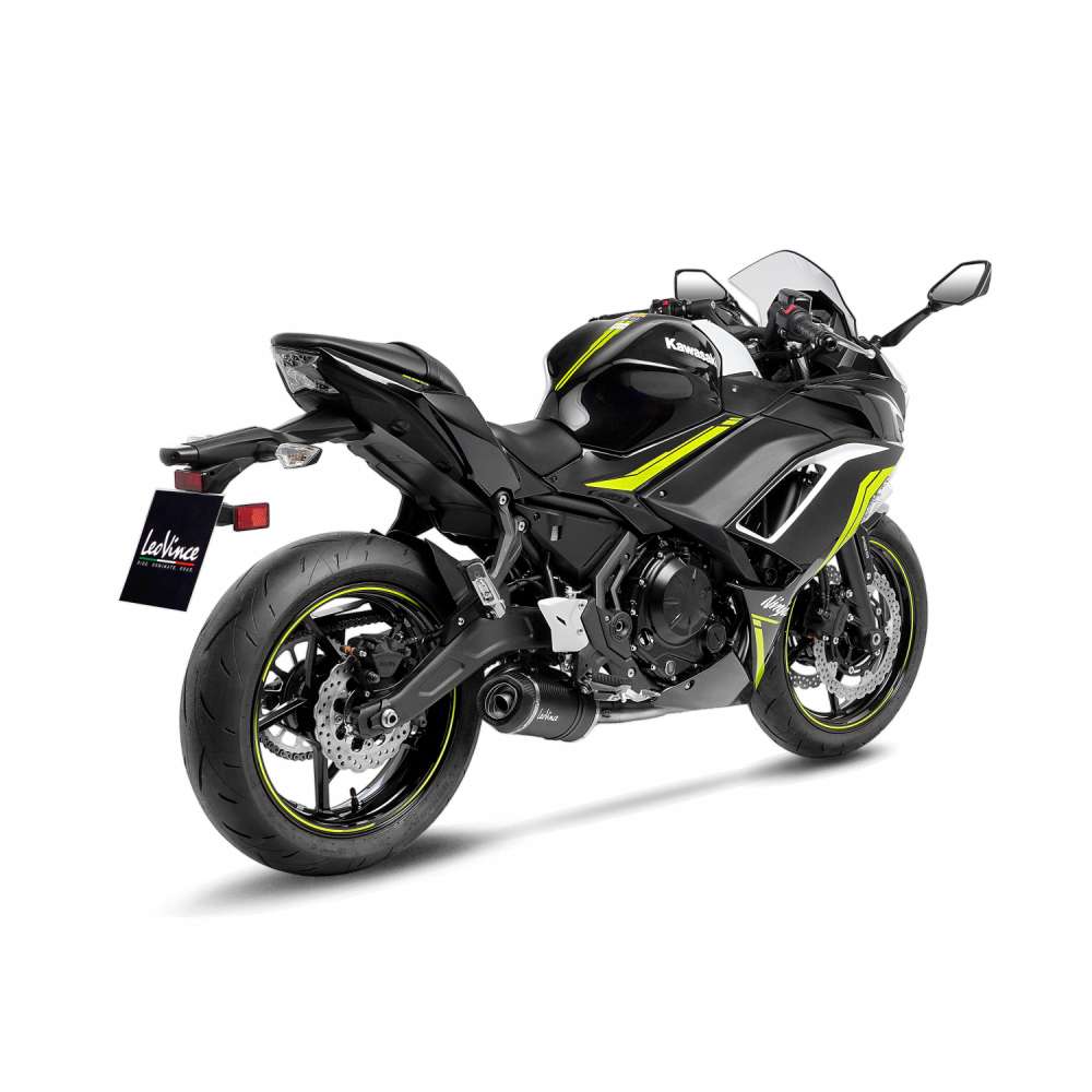 LeoVince Komplettanlage LV One Evo für Kawasaki Ninja /Versys /Z 650 , Carbon, E-Gutachten