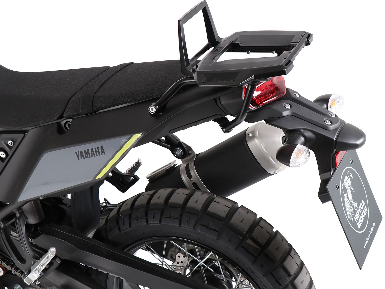 Alurack topkoffer zwart voor Yamaha Ténéré 700 (25-) Hepco & Becker