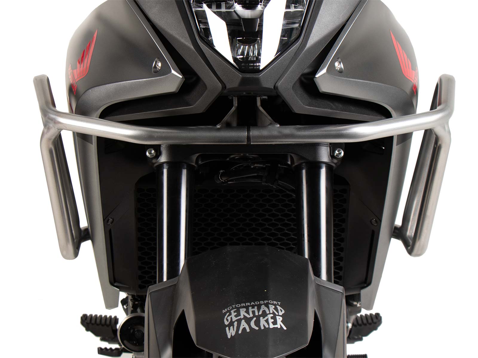 Zilveren tankbeschermer voor Honda XL 750 Transalp (25- ) Hepco & Becker
