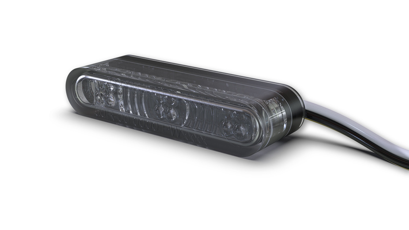 HIGHSIDER pro Star-MX1 Pro Modul LED Blinker/Positionslicht Schwarz/Getönt 2in1, E-Geprüft (Paar)