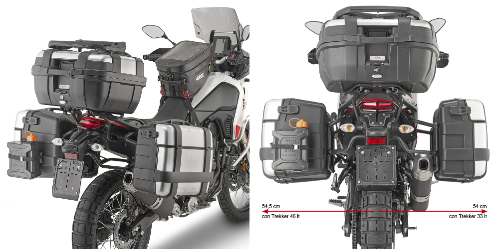 Zijtasdrager PL ONE-FIT voor MONOKEY-koffers voor Yamaha Tenere (Bj.19-24) Givi