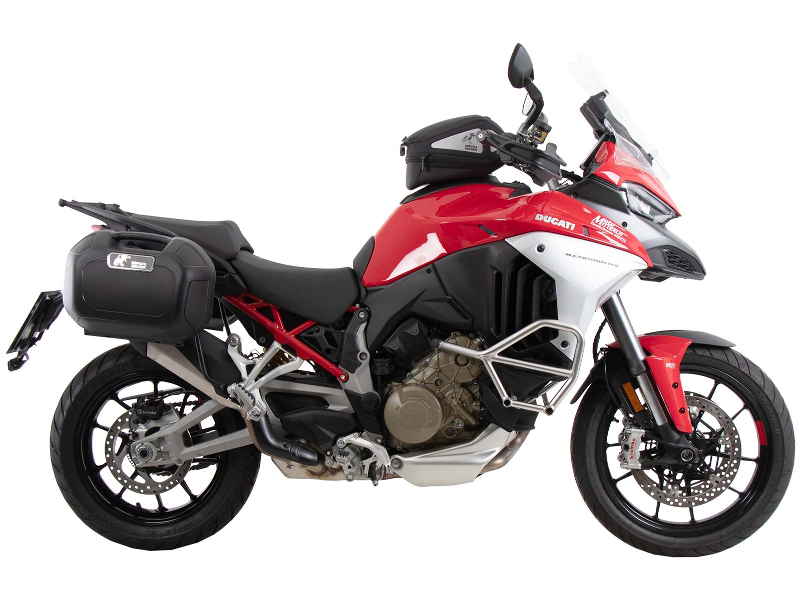 C-Bow Seitenträger schwarz für Ducati Multistrada V4/S/S Sport/Pikes Peak (21-24) /Rally (23-24)