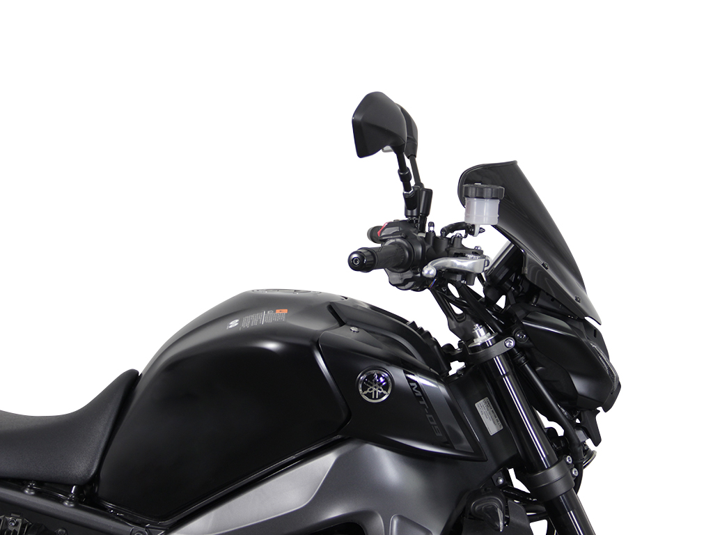 Ecran MRA Racing noir "NRN" pour MT-09 /SP 2021-2023