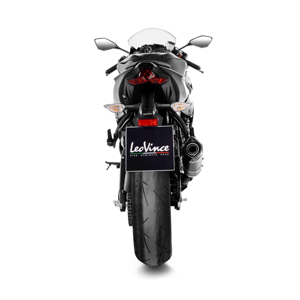 LeoVince Auspuffanlage LV One Evo für Kawasaki ZX-6 R 636, Carbon, slip on, E-Gutachten