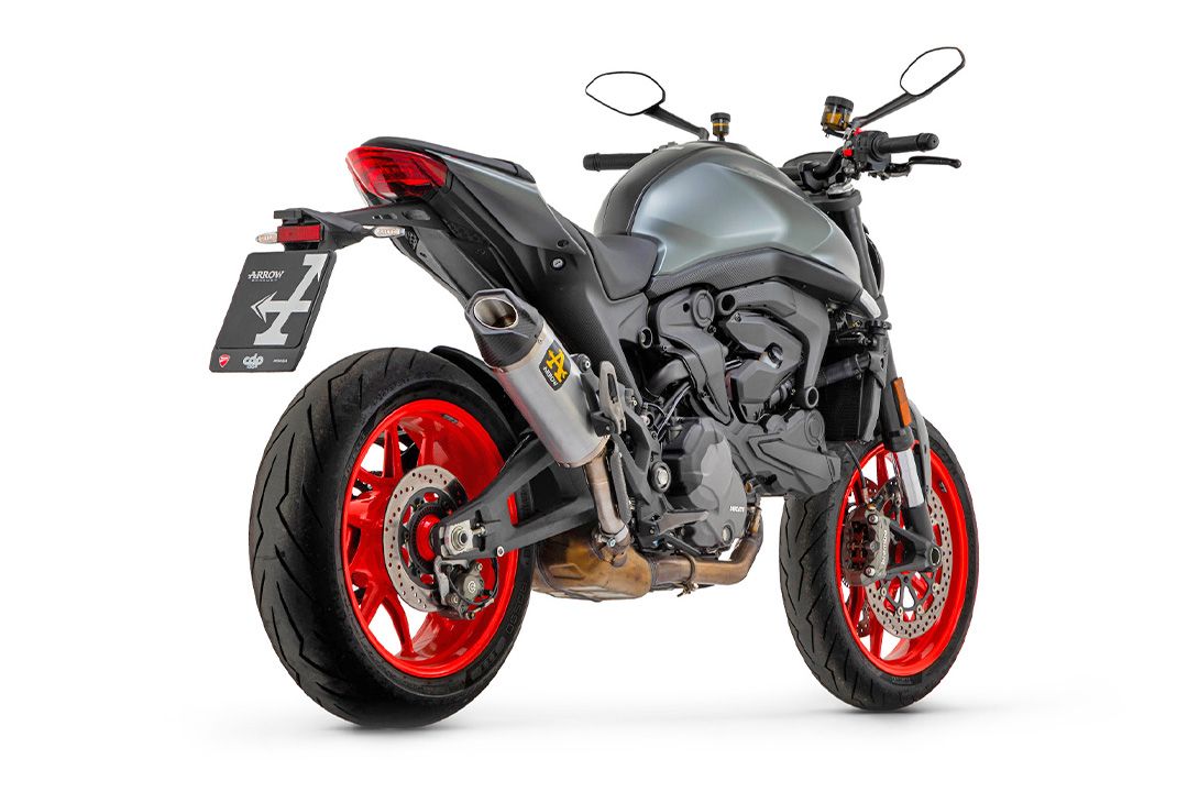 ARROW Auspuff INDY RACE Aluminium für Ducati Monster / Monster+ ab Modelljahr 2021-