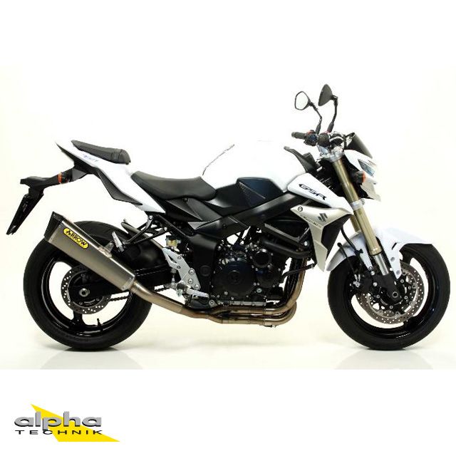 ARROW uitlaat Trophy voor Suzuki GSR750 2011-16 gemaakt van titanium
