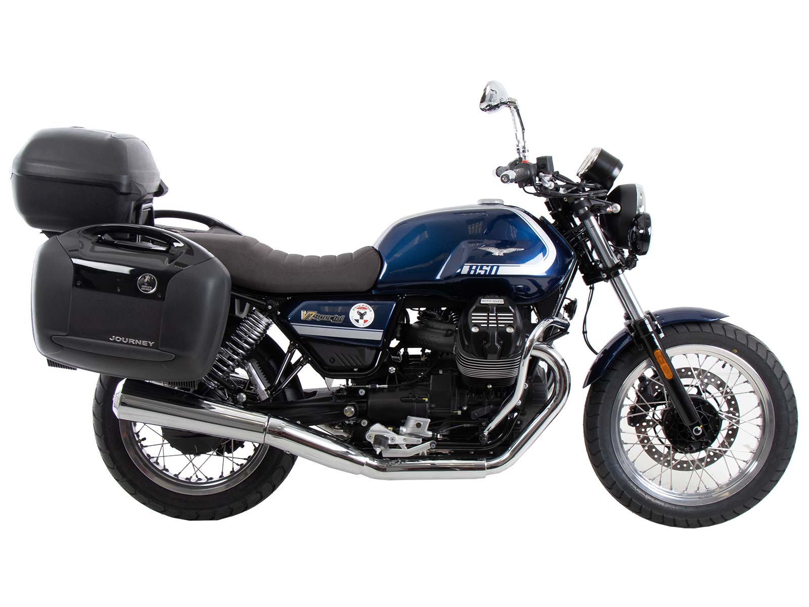 Porte-bagages noir pour Moto Guzzi V7 Special/Stone/Centenario (21-24) Hepco & Becker