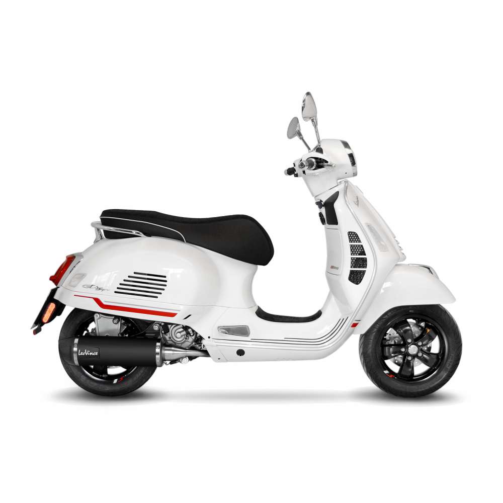 LeoVince système d?èchappement Nero, acier inoxydable, noir, système complet, pour Vespa 300 GTS Euro 5
