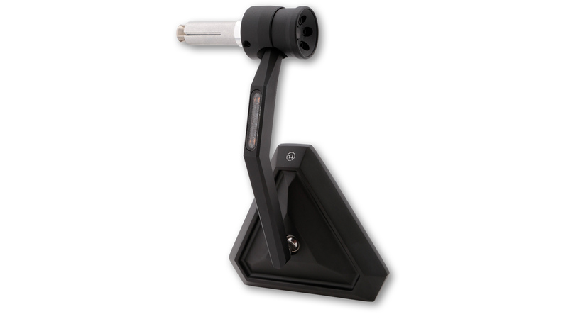 HIGHSIDER pro Lenkerendenspiegel Tetra Schwarz Mit LED Blinker (1Stck.)