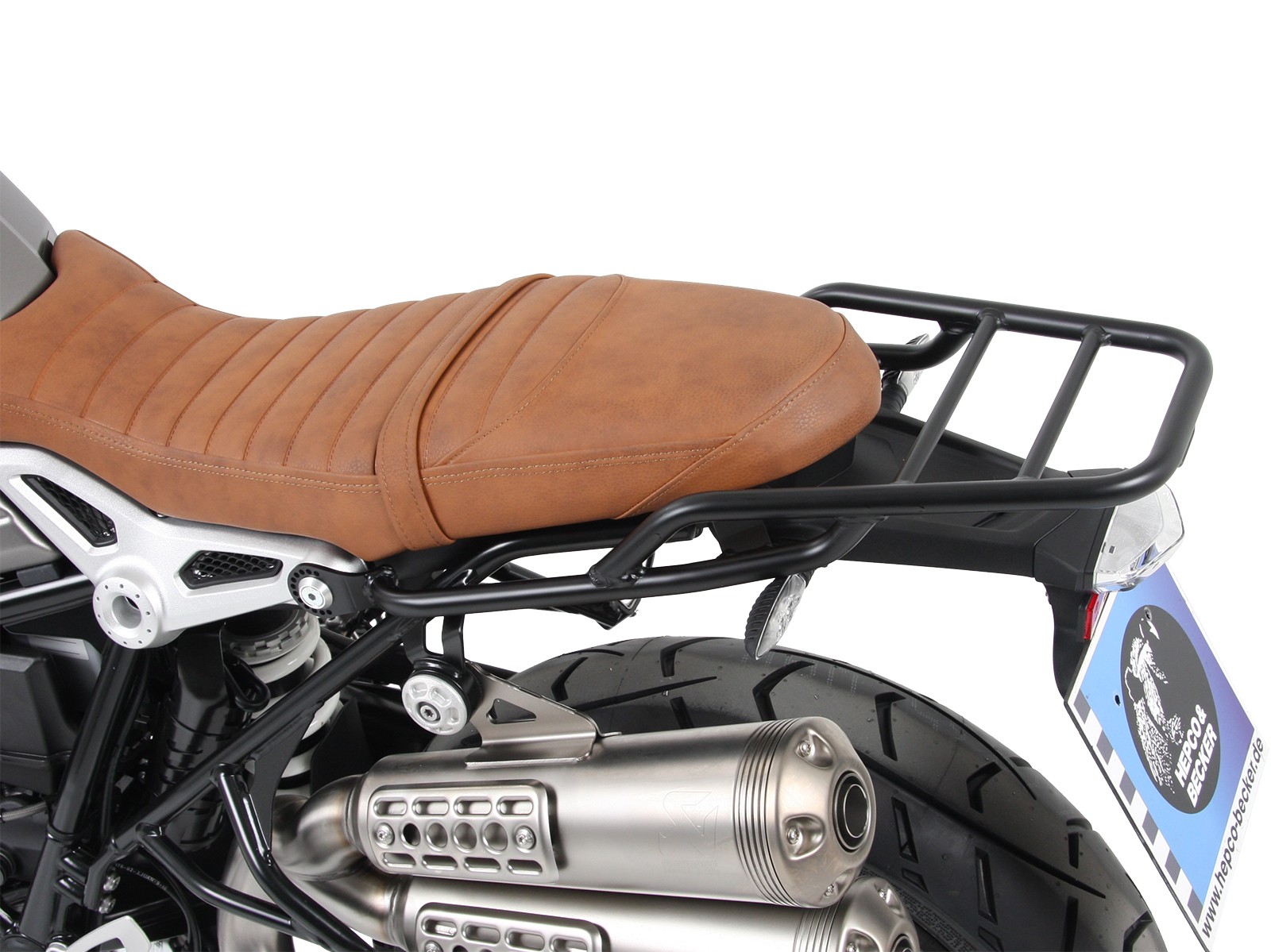 Buisvormig bagagerek zwart voor BMW R nineT Urban G/S (17-23) Hepco & Becker