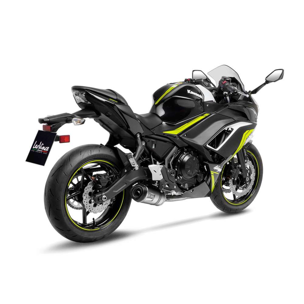 LeoVince Komplettanlage LV One Evo für Kawasaki Ninja /Versys /Z 650, silber, E-Gutachten