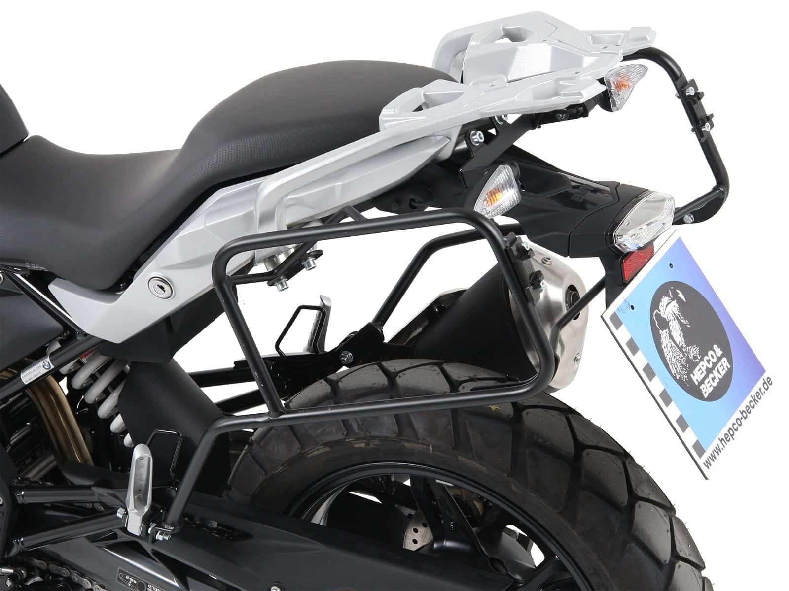 Support de valises latérales vissé fixe noir pour BMW G 310 GS (17-19) Hepco & Becker