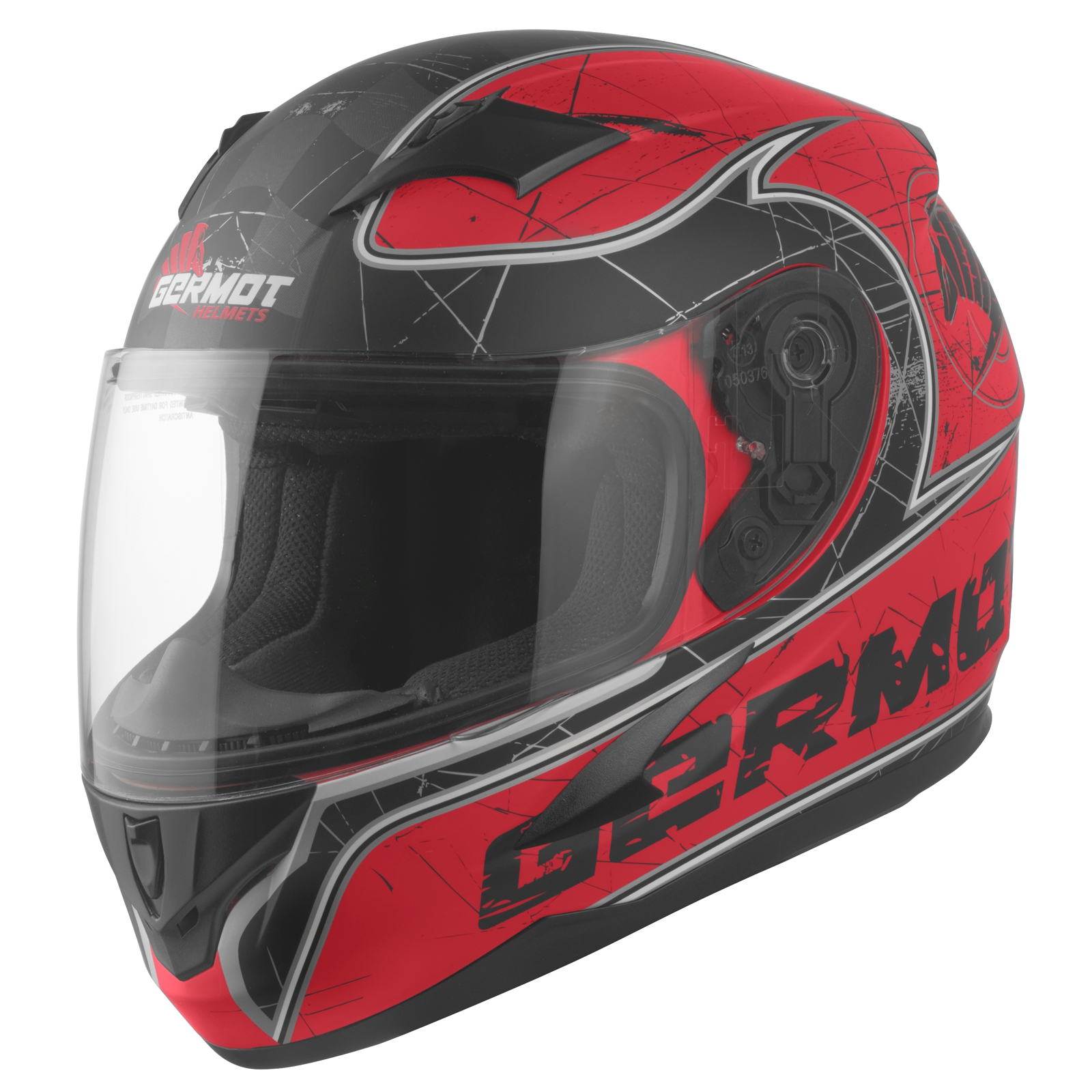 Casque Germot Junior GM 420, rouge mat/noir