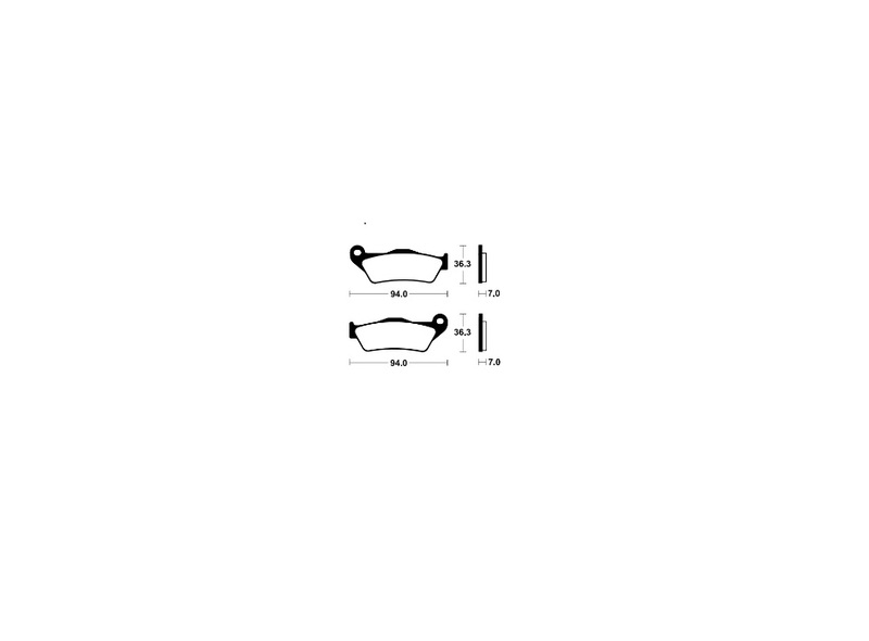 Tecnium Street Performance sintered metal brake pads - MR503