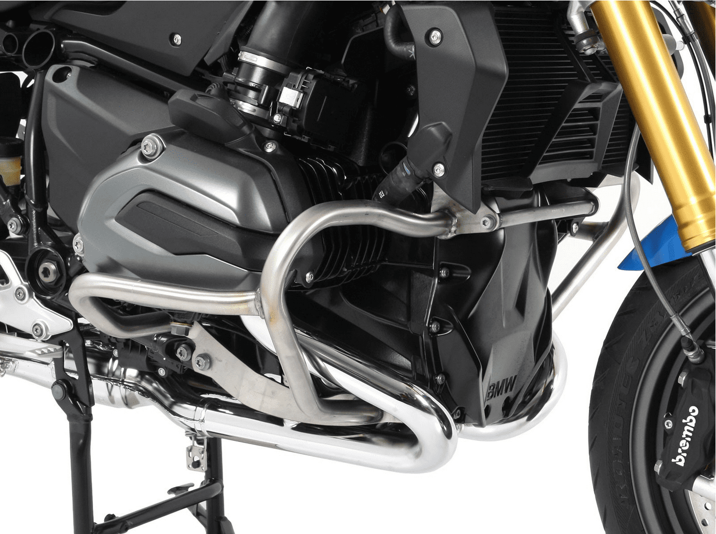 Arceau de protection moteur argenté pour BMW R 1200 R LC (15-18) Hepco & Becker