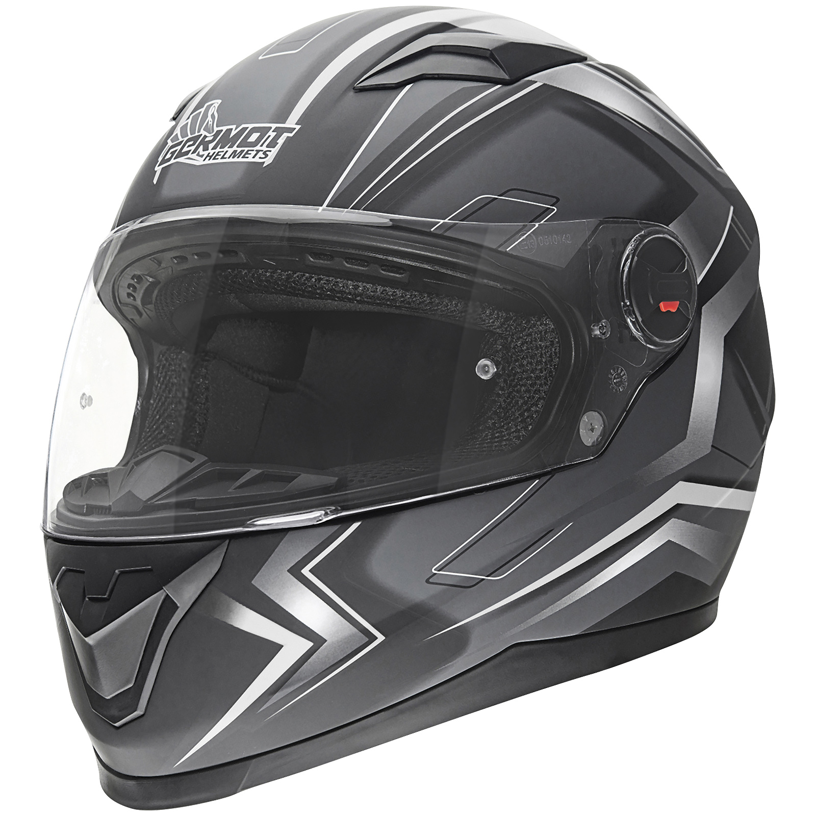 Germot full-face helmet GM 320, matt black / white