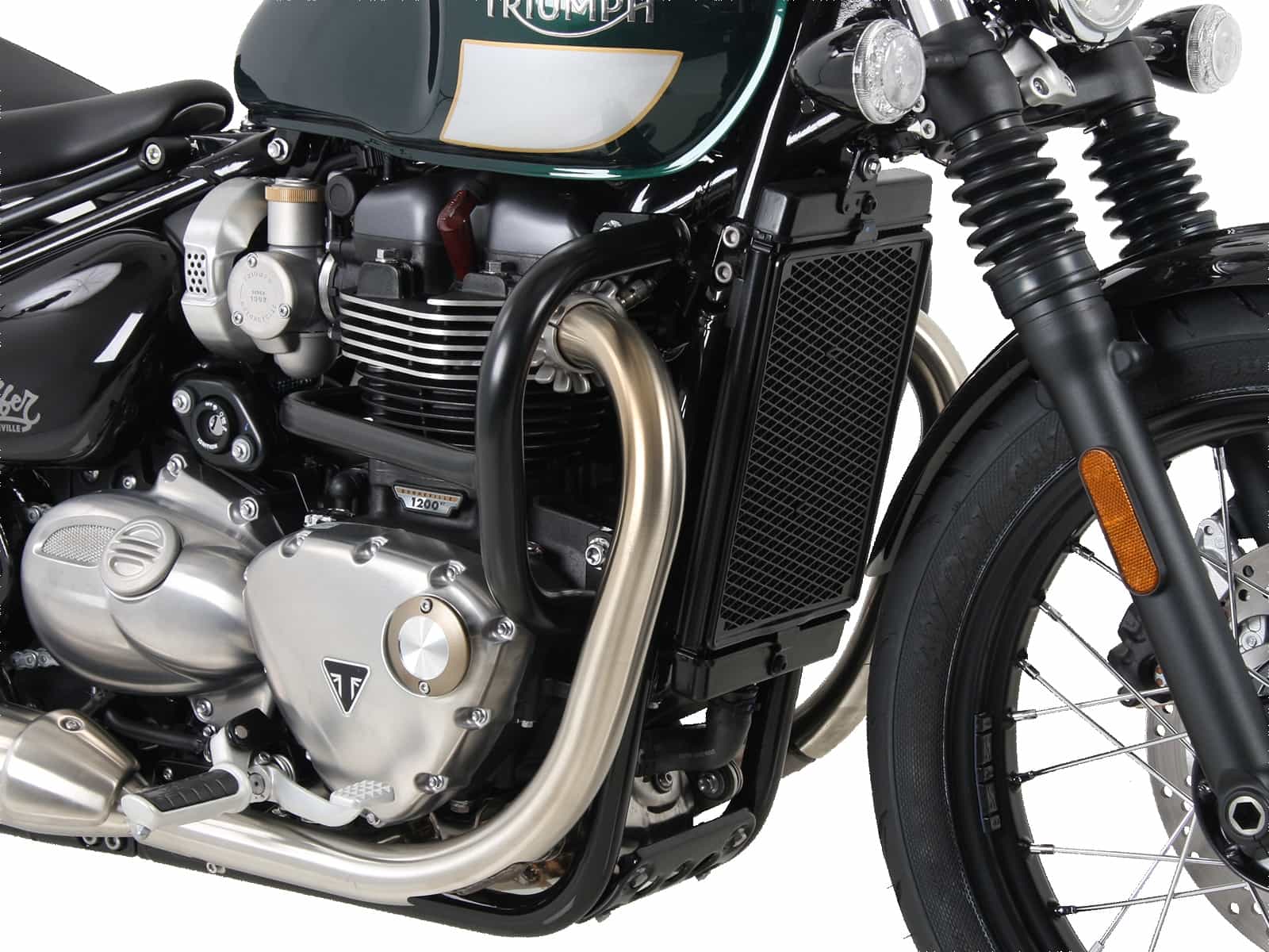 Engine Guard black for Triumph Bonneville Bobber (17-) Hepco & Becker