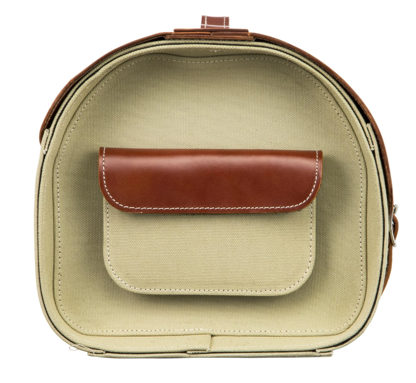 Valise en cuir "Classic" pour Vespa, cuir/canvas