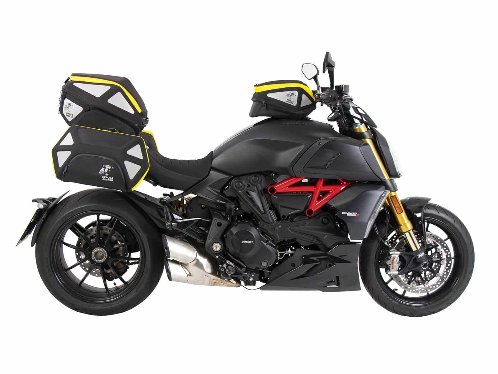 Anneau de réservoir Basic avec unité de fermeture de la sacoche de réservoir pour Ducati Diavel 1260 /S (19-22) Hepco & Becker