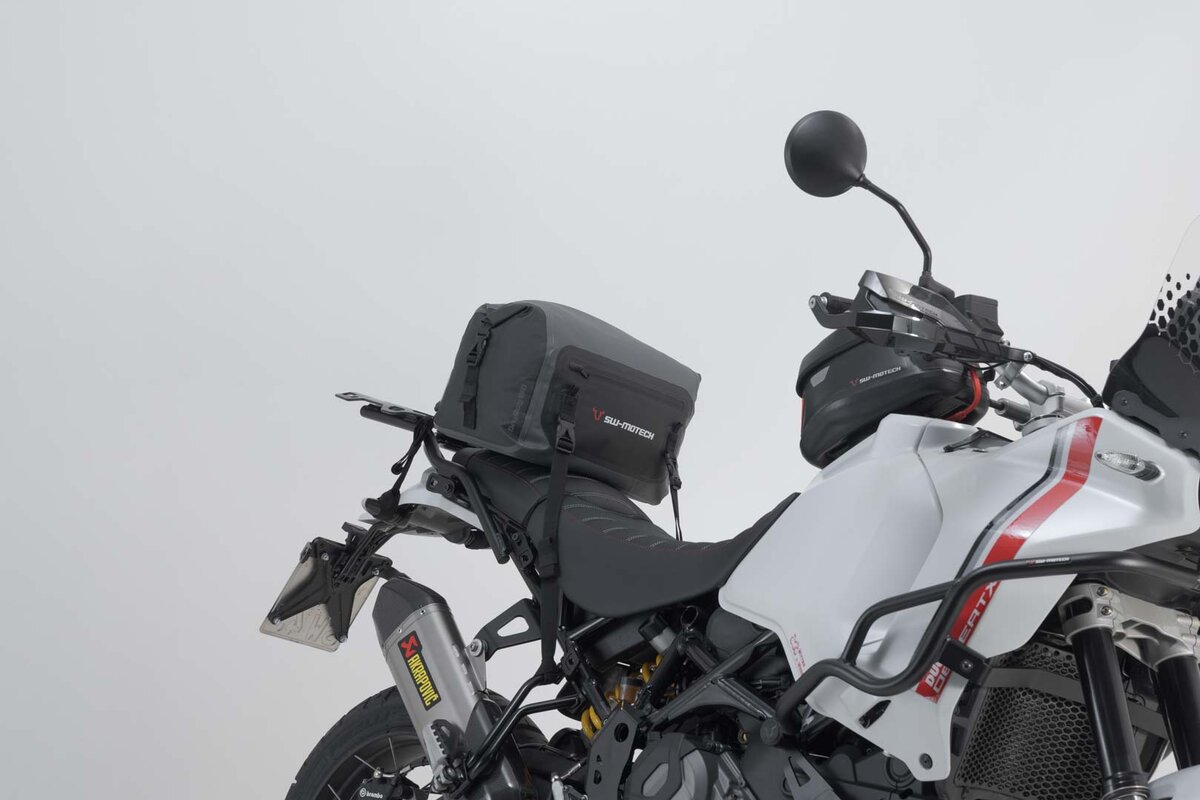 Drybag 180 sacoche arrière pour Moto Guzzi V9 Roamer /Bobber (15-18), noir / gris - SW Motech