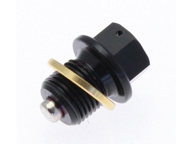 Tecnium Magnetische Ablassschraube - Aluminium schwarz M14x1,5x13,5