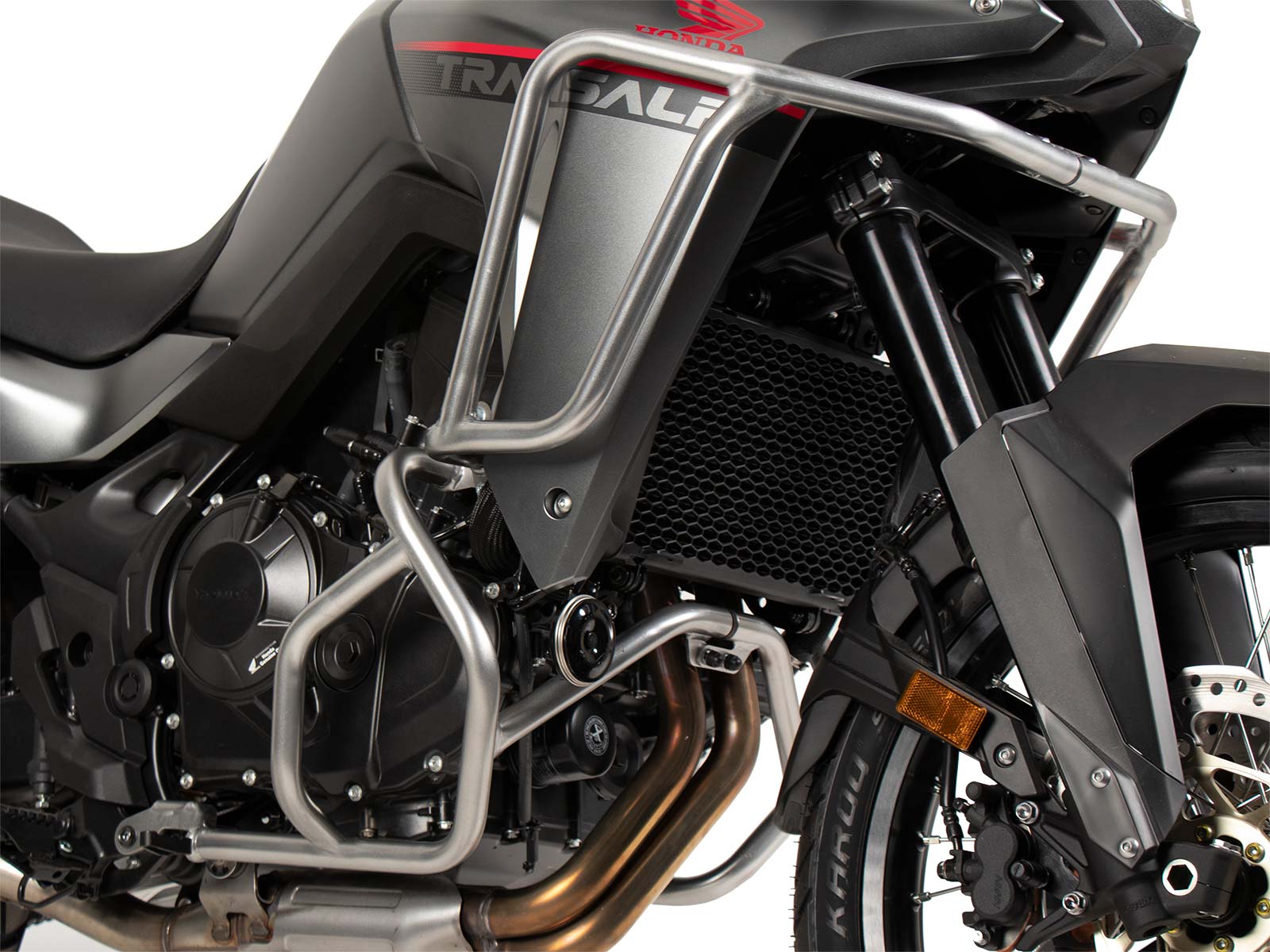 Zilveren tankbeschermer voor Honda XL 750 Transalp (25- ) Hepco & Becker