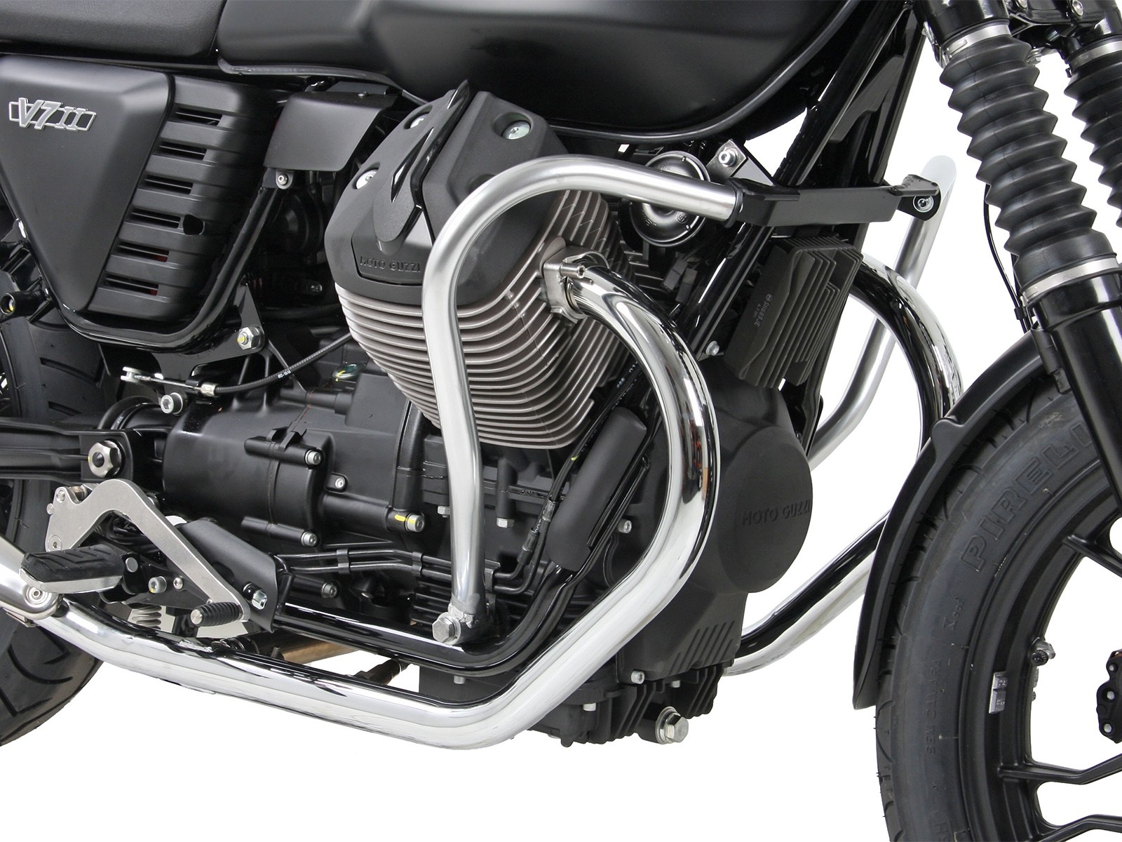 Arceau de protection moteur chromé pour V 7 II Classic (année 15-) Hepco & Becker