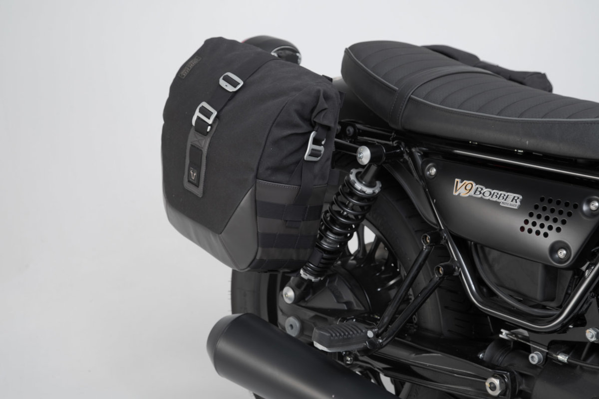 SW-Motech Legend Gear Système de sacoches latérales LC Black Edition pour Moto Guzzi V9 Roamer / Bobber SW Motech