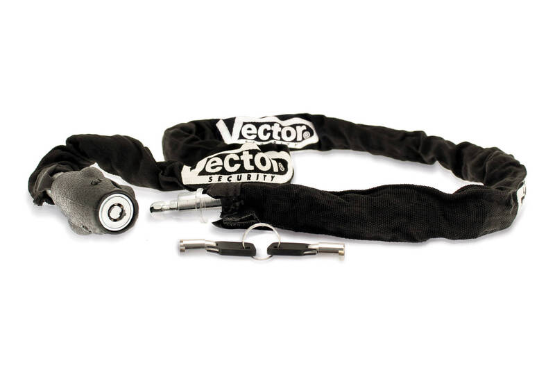 VECTOR Sécurité pour casque + antivol à chaîne, 1.20m