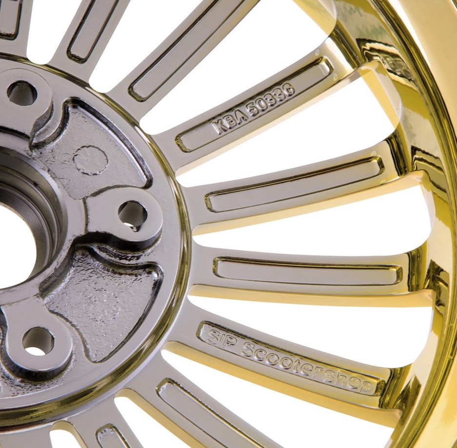 Velg voor/achter voor Vespa GTS/GTS Super/GTV/GT 60/GT/GT L 125-300cc, goud