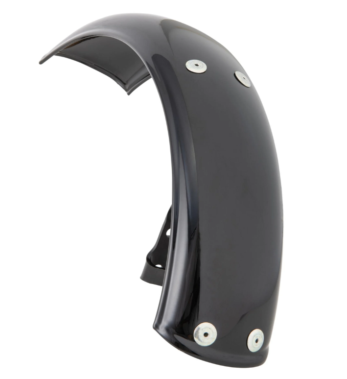 Kotflügel Garelli für Vespa PX 80-200ccm, Metall, schwarz glänzend