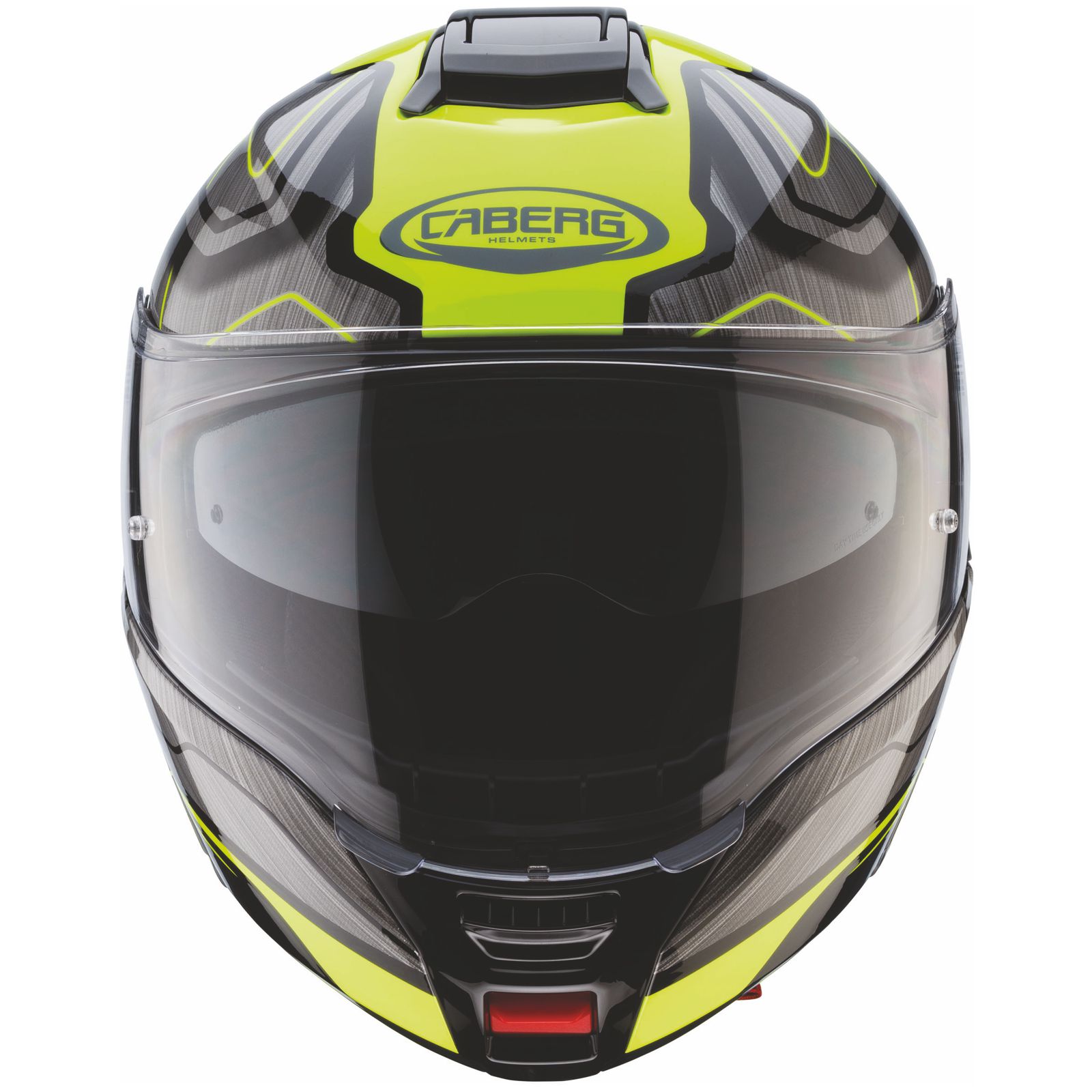 Caberg Helm Levo Flow, schwarz/grau-fluo-gelb